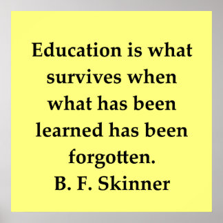 b f skinner quote poster