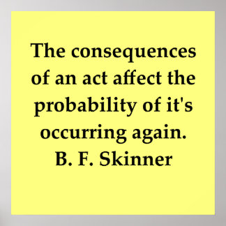 b f skinner quote poster