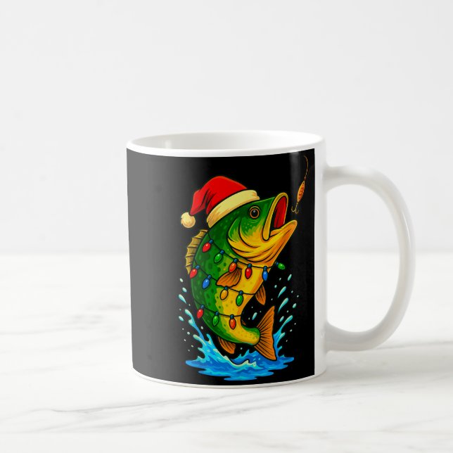B Fish Christmas Fishing  Coffee Mug (Right)