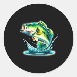 B Fish Jumng Comfort Colors Adult Heavyweight Classic Round Sticker