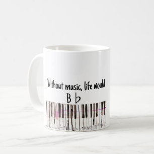 "B Flat" Music Pun Mug