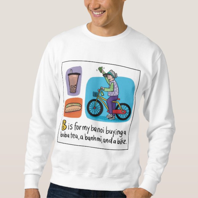 B for Boba Crewneck Sweatshirt (Front)