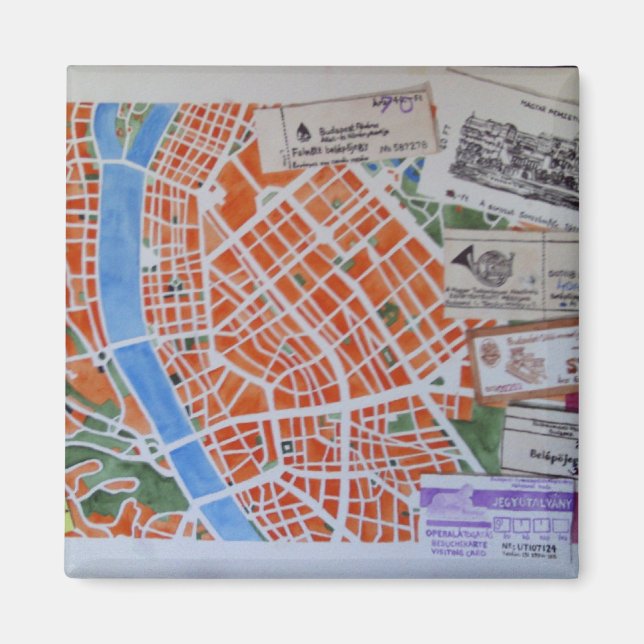 B for Budapest magnet (Front)