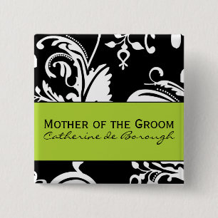 B&G Square Mother of the Groom Button