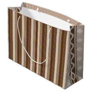 B&G VStripe Smile Tile Lg Gift Bag