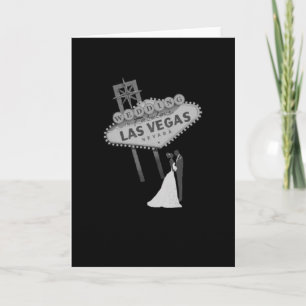 B&G Wedding in Fabulous Las Vegas Card Retro