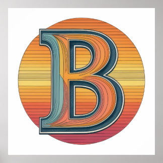 B Golden Hour Poster