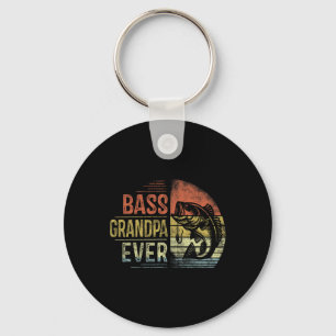 B Grandpa Ever Fishing Gifts Grandpa Birthday Vint Key Ring