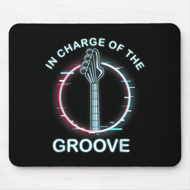 B Guitar Music Cool B-player  Mouse Mat (Front)