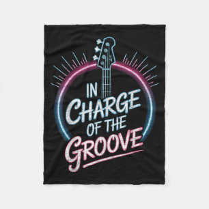 B Guitar Music Funny B-player Fleece Blanket