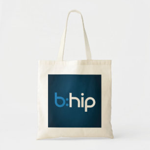 b:hip budget  tote - blue background bag