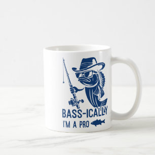 B-ically I Am A Pro Fishing Funny Fisherman Fish  Coffee Mug
