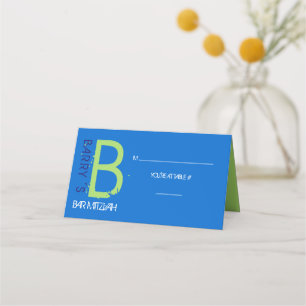 B INITIAL COLLECTION Bar Mitzvah Seating Escort Place Card
