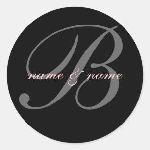 B initial name label