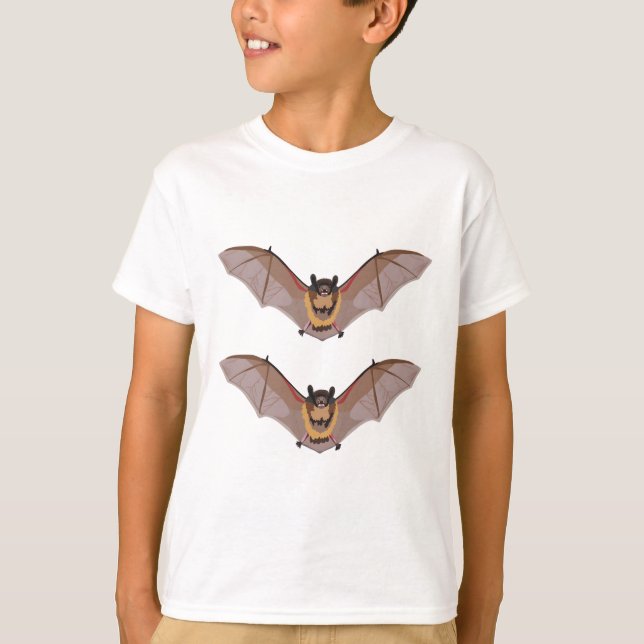 B is Brown Bat T-Shirt (Front)