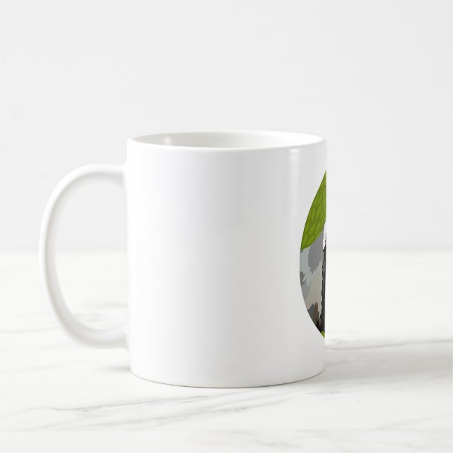 B is for Badger Coffee Mug (Left)