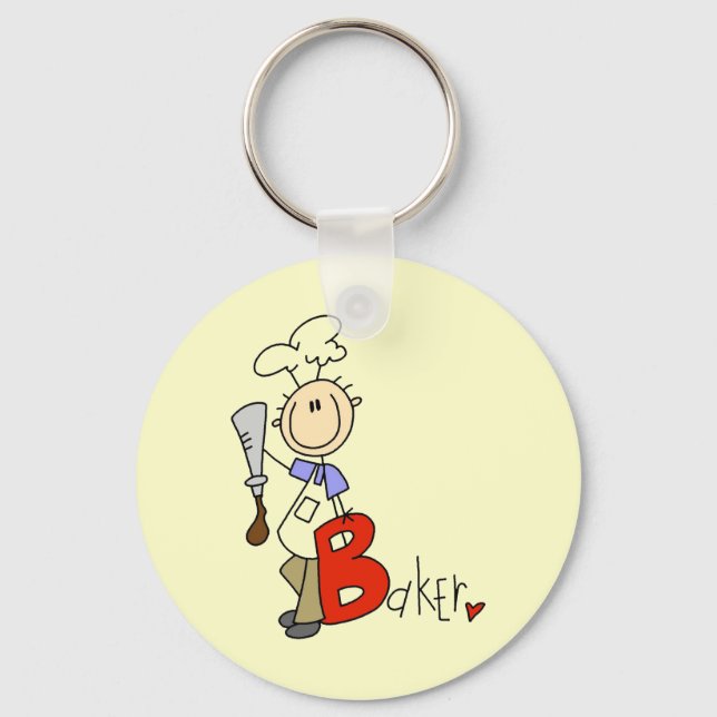 B is for Baker Key Ring (Front)