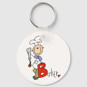 B is for Baker Tshirts and Gifts Key Ring