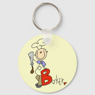 B is for Baker Tshirts and Gifts Key Ring