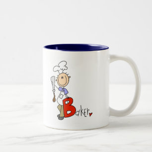 B is for Baker Tshirts and Gifts Two-Tone Coffee Mug