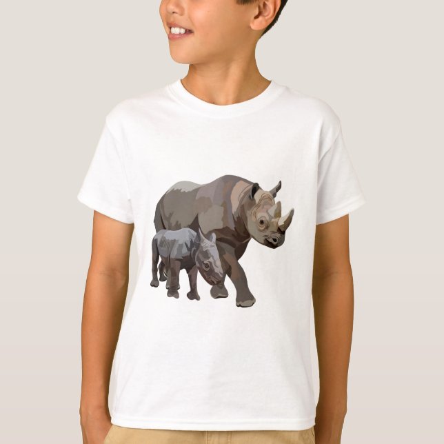 B is for Black Rhino T-Shirt (Front)