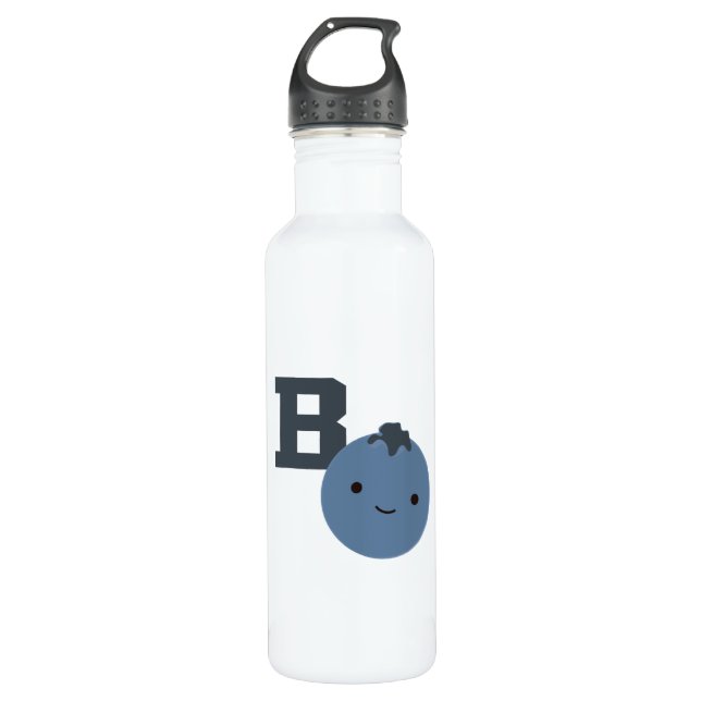 B is for Blueberry 710 Ml Water Bottle (Front)