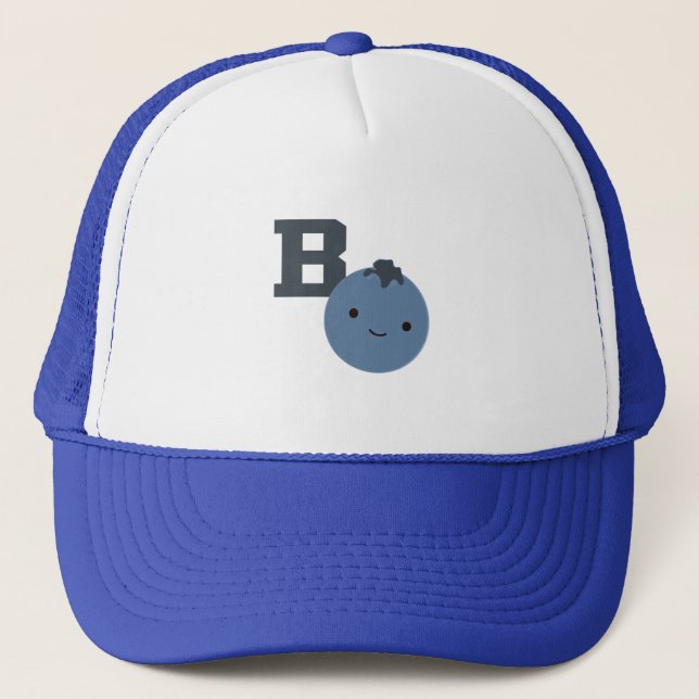 B is for Blueberry Trucker Hat (Front)