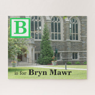 B is for Bryn Mawr Great Hall Photograph Jigsaw Puzzle