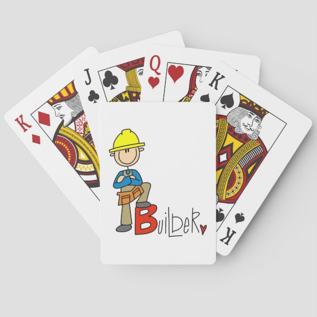 B is for Builder Playing Cards (Back)