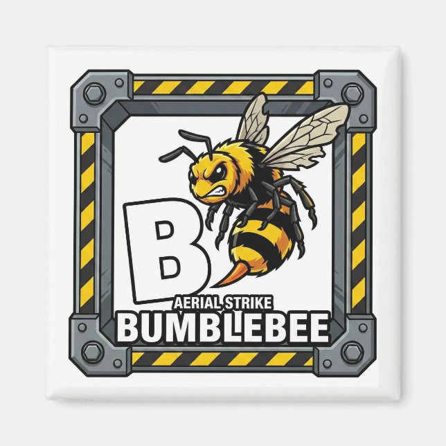 B is for Bumblebee – GTA Style ABC Learning  Magnet (Front)