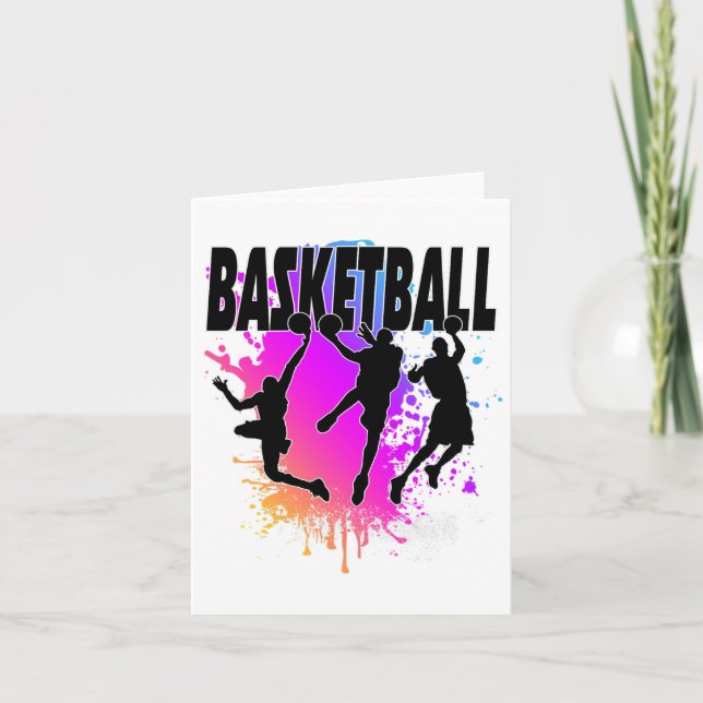 B Ll Flag - Love Playing Sketll  Card (Front)