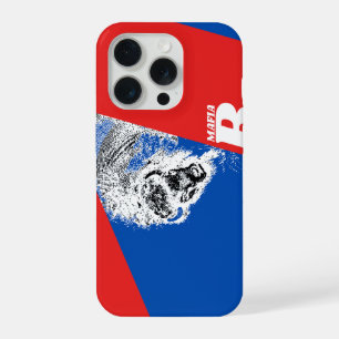 B Mafia – Blue & Red Buffalo Football Fan iPhone C 15 Pro Case