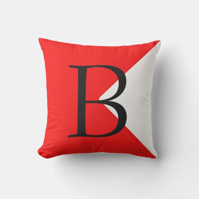 B - Maritime Signals Flag Cushion (Front)