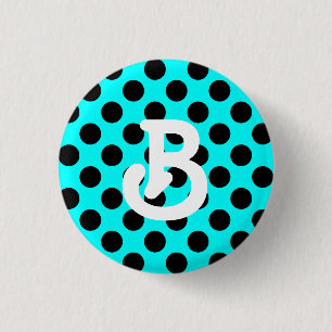 B Monogram Button