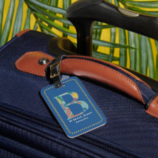 B Monogram Luggage Tag 