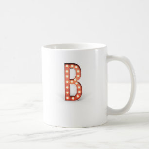 B Monogram Marquee Bulb Coffee Mug