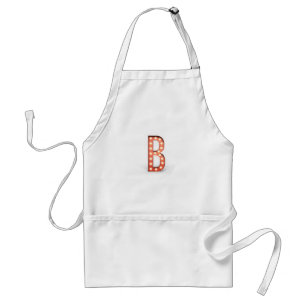 B Monogram Marquee Bulb Standard Apron