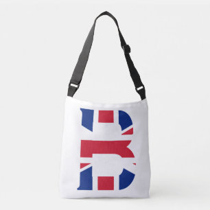 B Monogram overlaid on Union Jack Flag cbbcnt Crossbody Bag