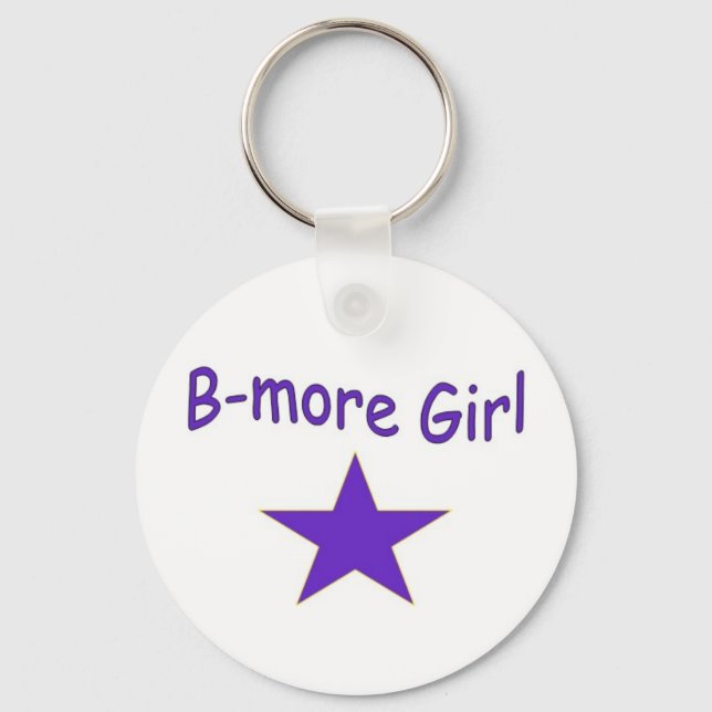 B-more Girl star keychain (Front)
