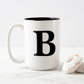 "B" mug