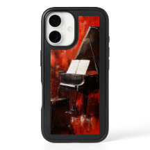 B.N. Street Original: Piano with Red Wall