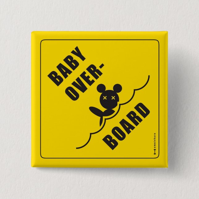 B.O.B. teddy 15 Cm Square Badge (Front)