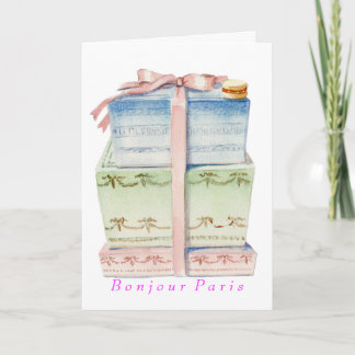 B o n j o u r P a r i s notecard