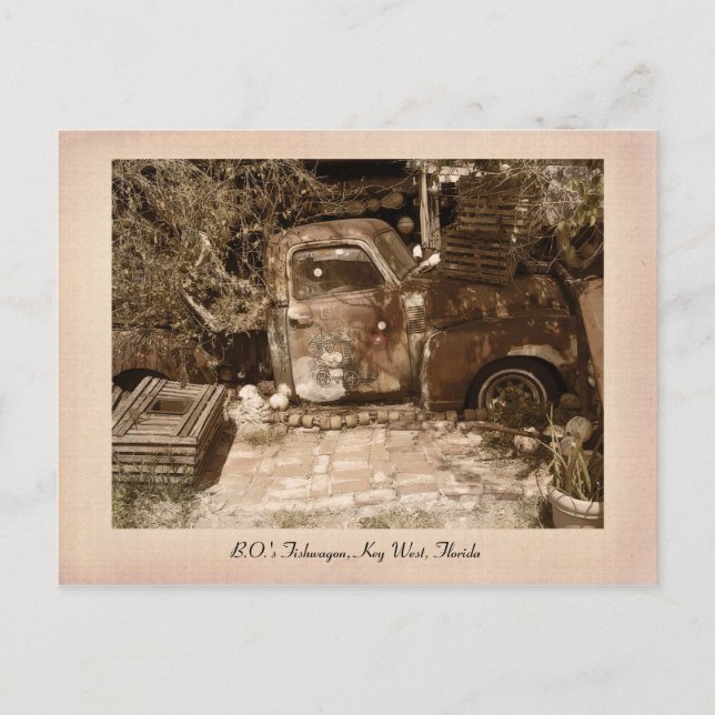 B.O.'s Fish Wagon Postcard (Front)