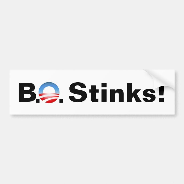 B.O. Stinks! Bumper Sticker (Front)