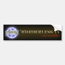 "B"ØRDERLESS TV LOGO バンパーステッカー ver4.5