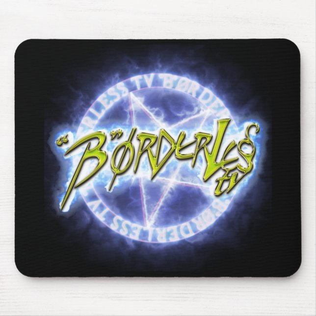 "B"ØRDERLESS TV LOGO Mouse Pad (Front)