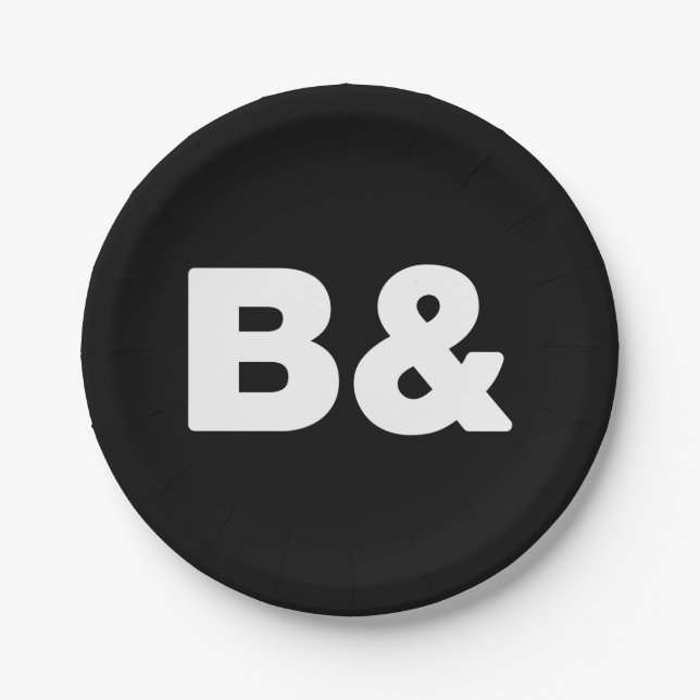 B& PAPER PLATE (Front)