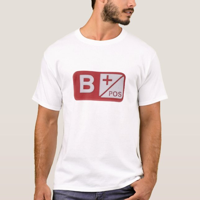 B+ Positive Blood Type T-Shirt (Front)