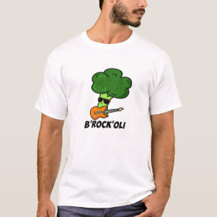 B-Rock-Oli Funny Rocker Broccoli Pun T-Shirt